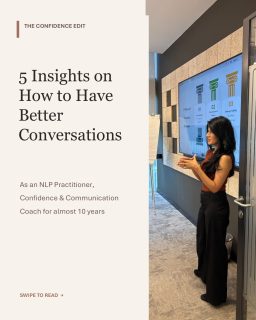 Great conversations create great opportunities. ✨

Your ability to connect with others is one of the most valuable skills you can develop, both professionally and personally.

From initiating conversations with confidence to building rapport, asking better questions and connecting with different personalities, strong communication skills can open doors to meaningful relationships, greater collaboration and new career opportunities.

As an NLP Practitioner and Executive Presence Coach, I help professionals develop the confidence and communication skills to build stronger, more authentic connections.

Because being a great conversationalist isn’t about talking more. It’s about connecting better.

Want to become a more confident communicator? Let’s connect! 🤍